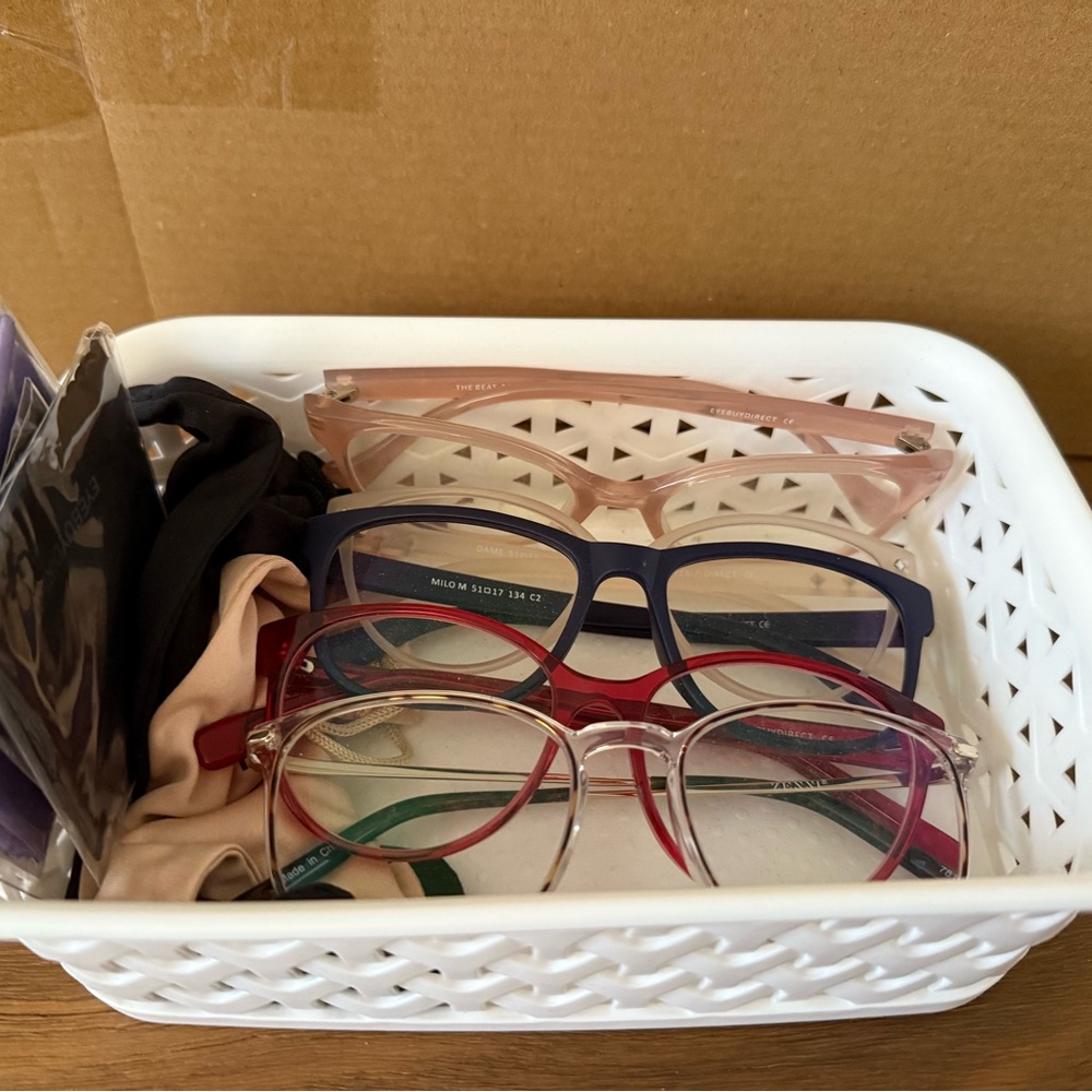 NEW- Five (5) Pairs of Glasses- includes single distance and progressive